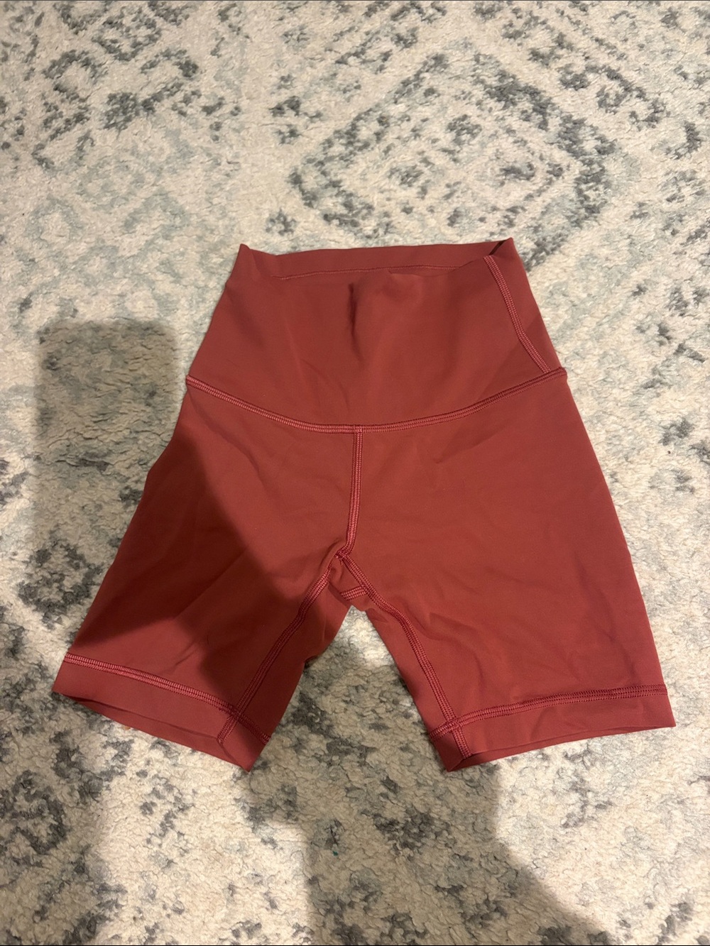 lululemon High-Waist Rust Red Women’s Bike Shorts